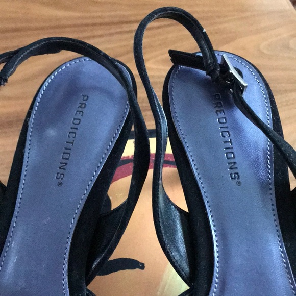 NIB Black velvet heels size 8 - Picture 3 of 8